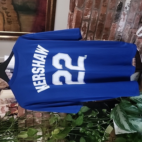 Los Angeles Dodgers #22 Kershaw Blue Shirt - Picture 3 of 7